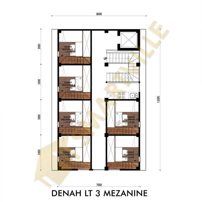 DENAH LT3 Mezanine watermark